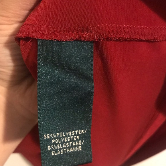 Red long sleeve dress - Picture 5 of 5